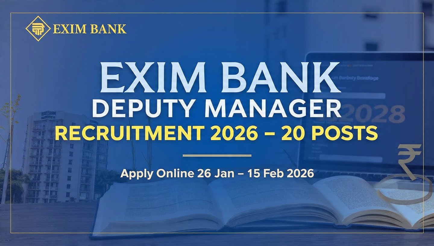 Exim Bank Deputy Manager Recruitment 2026