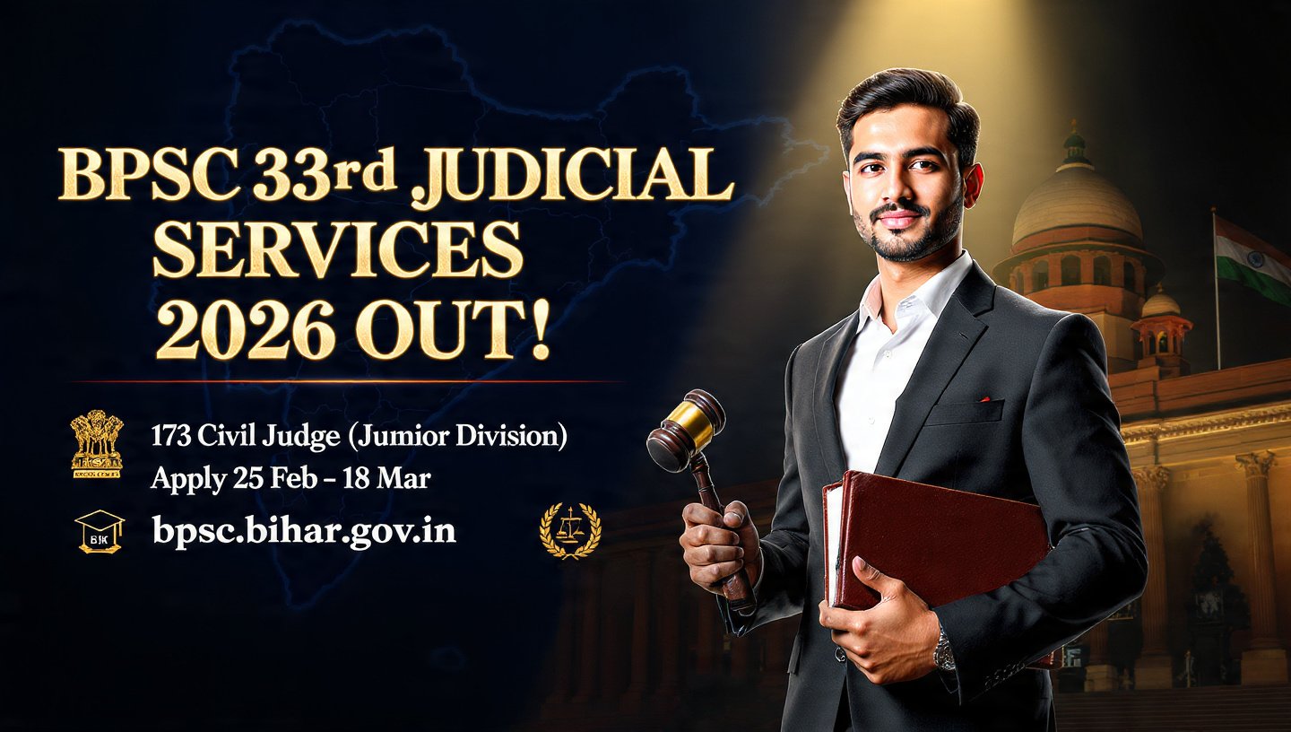 BPSC 33rd Judicial Services Recruitment 2026