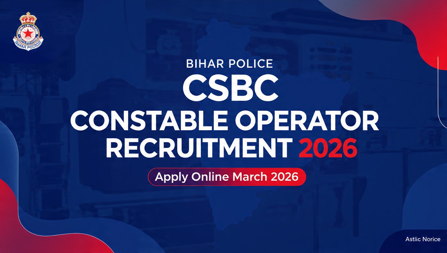 Bihar Police CSBC Constable Operator Recruitment 2026