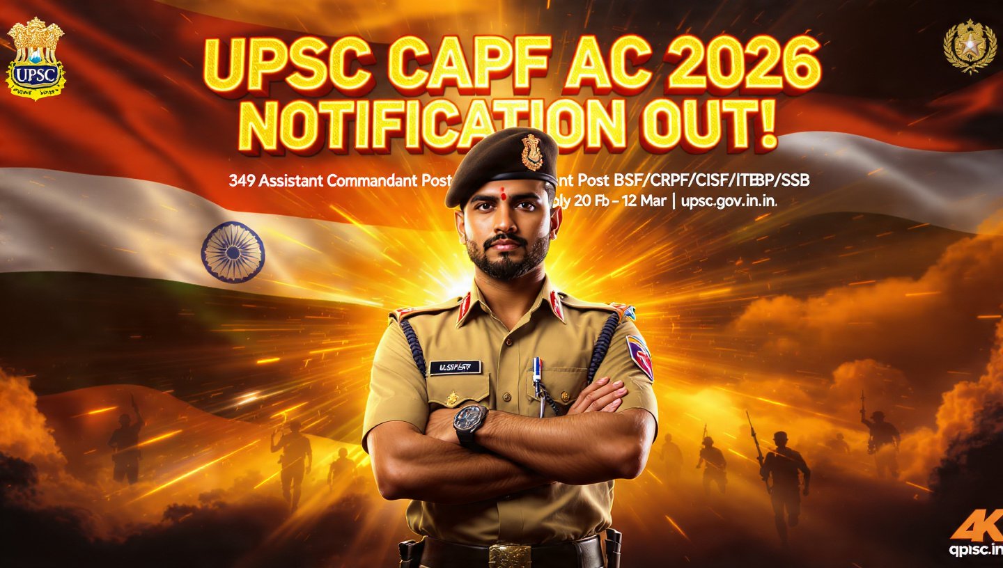 UPSC CAPF AC Recruitment 2026