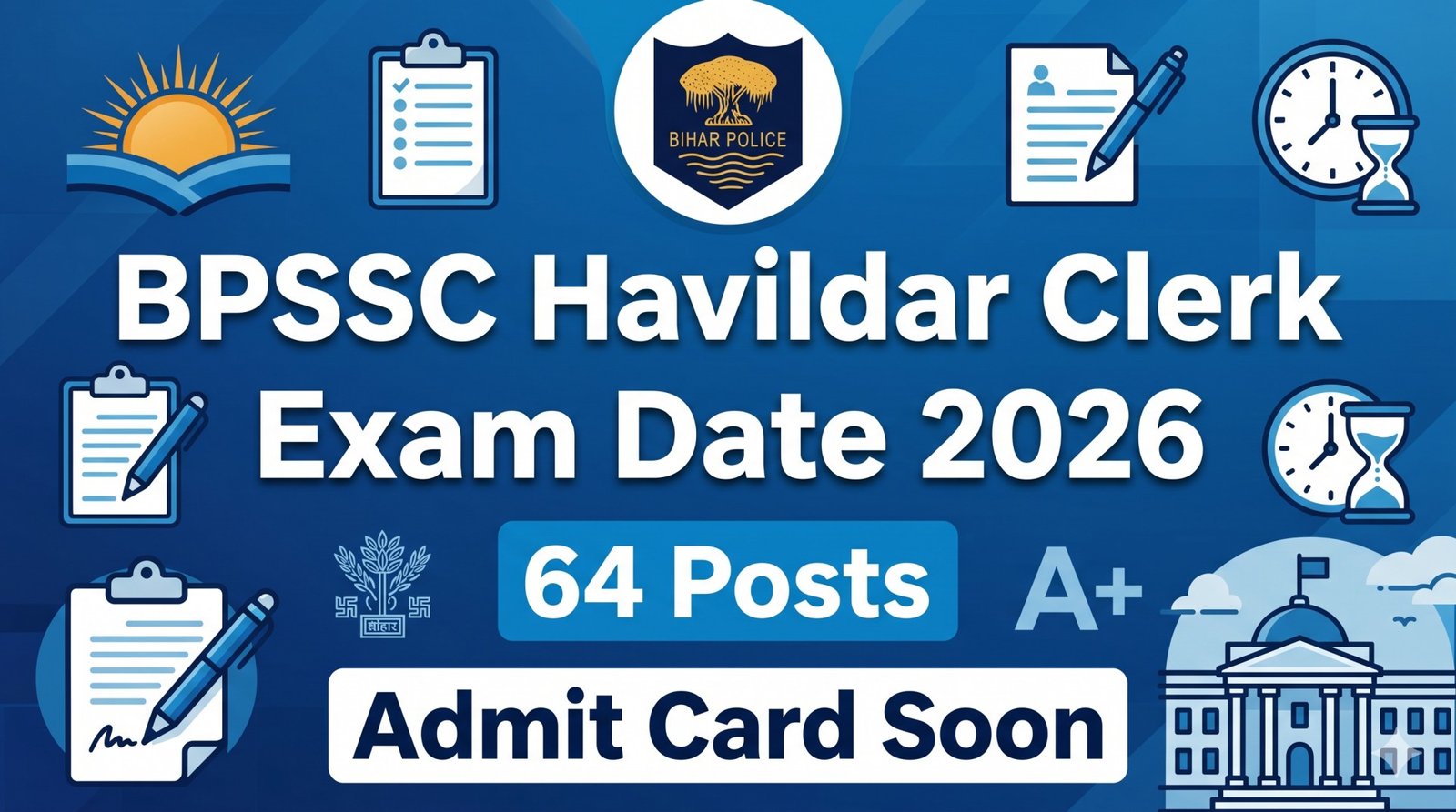 Bihar BPSSC Home Guard Havildar Clerk Exam Date 2026