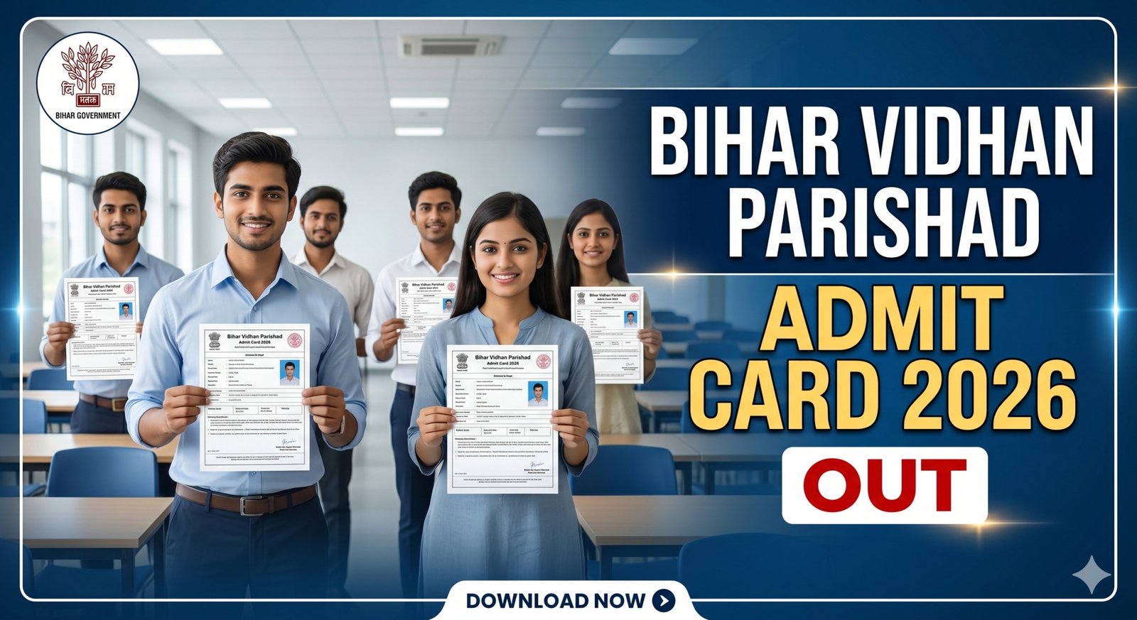 Bihar Vidhan Parishad PA, Steno Phase-II Admit Card 2026