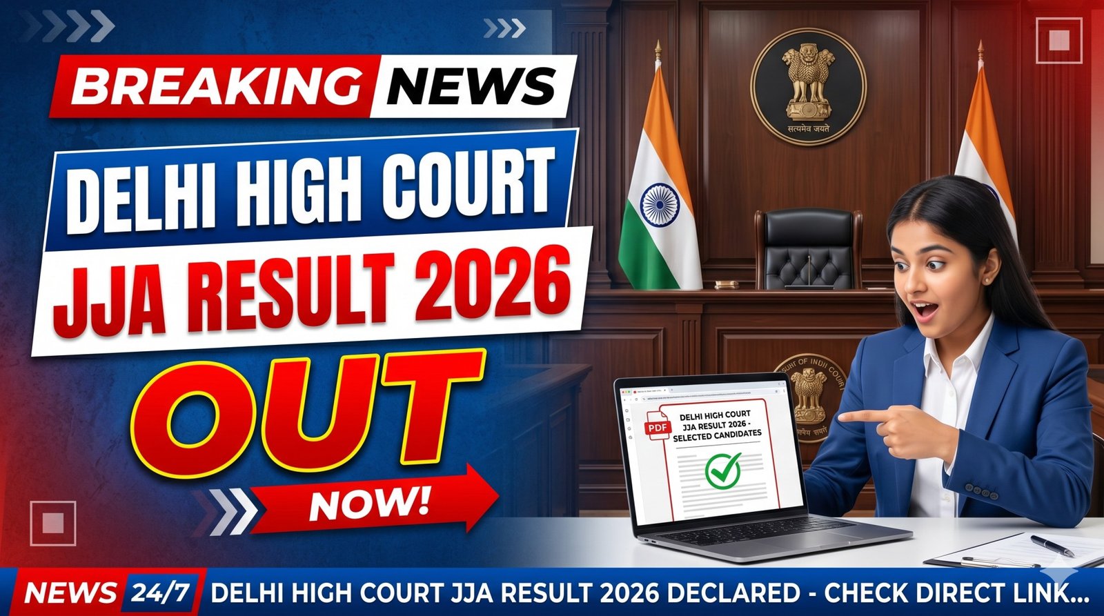 Delhi High Court JJA Result 2026