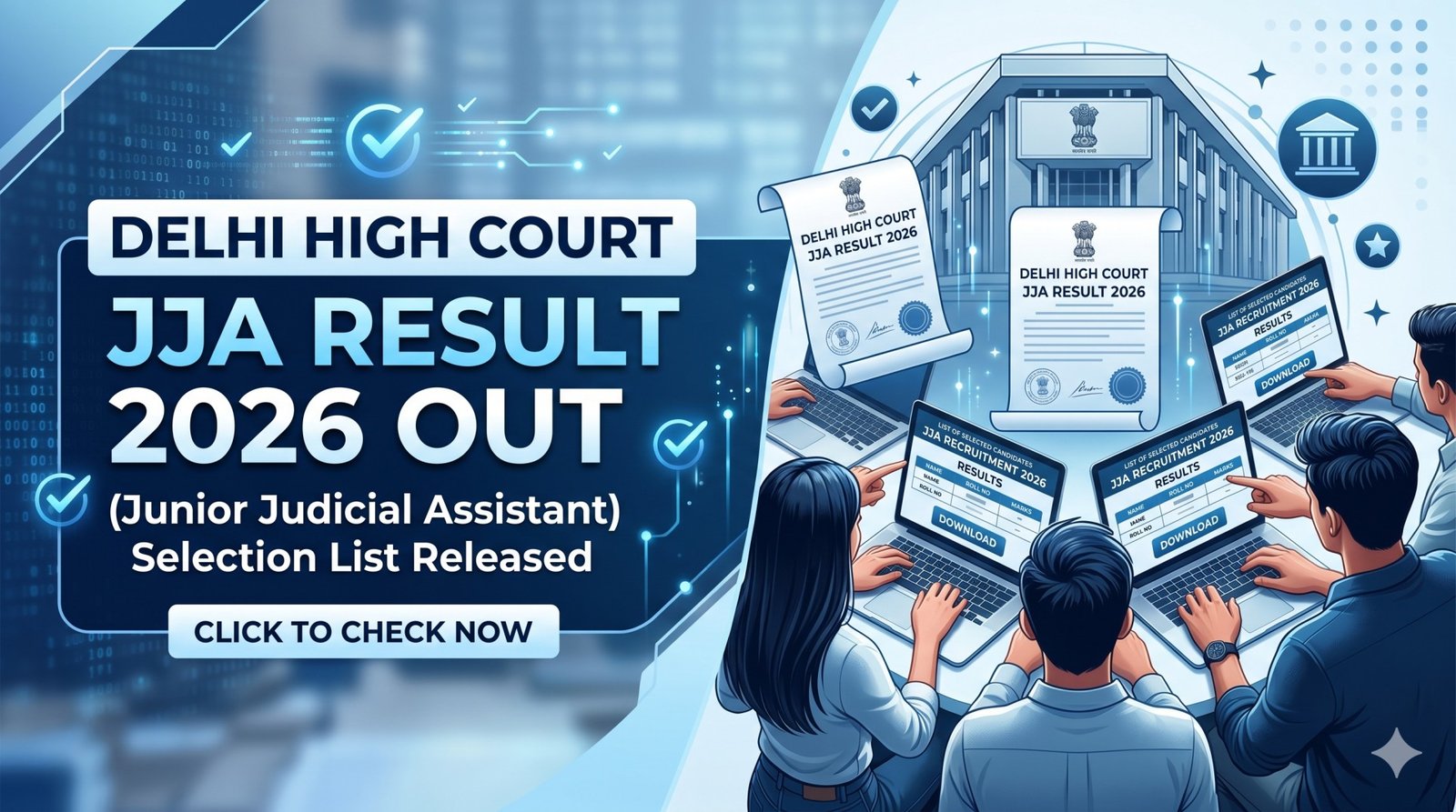 Delhi High Court JJA Result 2026